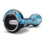 Citymate Elektrikli Kaykay 6.5 Mavi Kurukafa Grafity Desenli Akıllı Hoverboard