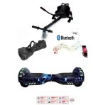 Citymate Elektrikli Kaykay Akıllı Denge Hoverboard + Hoverkart + Çanta Full Ledli Extrem Paket D12