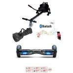 Citymate Elektrikli Kaykay Akıllı Denge Hoverboard + Hoverkart + Çanta Full Ledli Extrem Paket D18