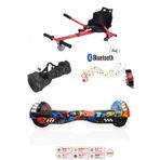 Citymate Elektrikli Kaykay Akıllı Denge Hoverboard + Hoverkart + Çanta Full Ledli Extrem Paket D26
