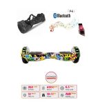 Citymate Elektrikli Kaykay Full Ledli Hoverboard Bluetooth Hoparlörlü 6.5 Inch Çanta Hediyeli D01