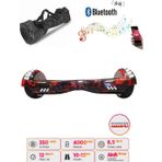 CityMate Elektrikli Kaykay Full Ledli Hoverboard Bluetooth Hoparlörlü 6.5 Inch Çanta Hediyeli D15