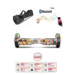 Citymate Elektrikli Kaykay Full Ledli Hoverboard Bluetooth Hoparlörlü 6.5 Inch Çanta Hediyeli D19