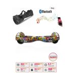 CityMate Elektrikli Kaykay Full Ledli Hoverboard Bluetooth Hoparlörlü 6.5 Inch Çanta Hediyeli D22
