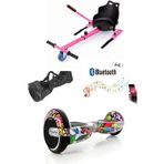 Citymate Elektrikli Kaykay Hoverboard Akıllı Denge 6.5 Inch + Hoverkart + Çanta Extrem Paket D04
