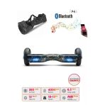 CityMate Elektrikli Kaykay Hoverboard Bluetooth Hoparlörlü 6.5 İnç Grafiti D18 - Çanta Hediye