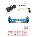 CityMate Elektrikli Kaykay Hoverboard Bluetooth Hoparlörlü 6.5 İnç Grafiti D20 - Çanta Hediye