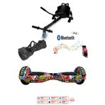 CityMate Elektrikli Kaykay Scooter Akıllı Denge Hoverboard + HoverKart + Çanta FULL LEDLİ EXTREM PAKET D11