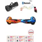 Citymate Elektrikli Kaykay Scooter Hoverboard 6.5 Inch Sayılı Renkler Desenli Akıllı Dengeli D10