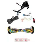 Citymate Elektrikli Kaykay Scooter Hoverboard Akıllı Denge 6.5 Inch + Hoverkart + Çanta Extrem Paket D01