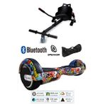 Citymate Elektrikli Kaykay Scooter Hoverboard Akıllı Dengeli - Hover Kart - Çanta Full Paket Desen13