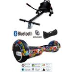 Citymate Elektrikli Kaykay Scooter Hoverboard Akıllı Dengeli + Hover Kart + Çanta Full Paket - Gökkuşağı