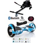 Citymate Elektrikli Kaykay Scooter Hoverboard Akıllı Dengeli + Hover Kart + Çanta Full Paket - MaviKamuflj