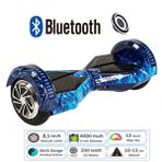 Citymate Smart Balance Elektrikli Kaykay Hoverboard 8.5" Akıllı Dengeli Ledli Bluetooth Hoparlörlü Gök Mavi