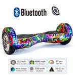 Citymate Smart Balance Elektrikli Kaykay Hoverboard 8.5" Akıllı Dengeli Ledli Bluetooth Hoparlörlü Yaprak