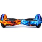Citymate Smart Balance Elektrikli Kaykay Hoverboard 8.5 Inch Akıllı Dengeli Ledli Bluetooth Hoparlörlü - Alev Desen