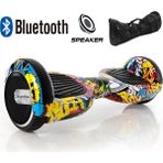 Citymate Smart Balance Elektrikli Kaykay Hoverboard Çanta Hediyeli Bluetooth Hoparlörlü Desenli - DESEN3
