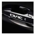 Civic Araba Kapı Kolu Araç Sticker Yapıştırma 8Ad