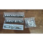 Civic Bagaj Arma ve Civic Yazıları 1998 - 2000 Honda Civic 1.6 Ies Bagaj Arması Seti - Beyaz