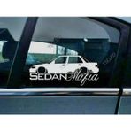 Civic EF Sedan Kelebek Cam Araba oto Sticker 19 cm 2 Adet