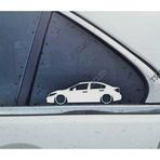 Civic FB sedan Kelebek Cam Oto Sticker 17 CM 2 Adet