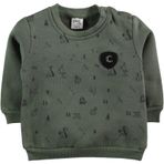 Civil Baby 6-18 Ay Haki Erkek Bebek Sweatshirt
