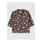 Civil Baby Ayıcık Baskılı 1-6 Ay Pijama Takımı - Kahverengi 3-6 Ay