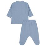 Civil Baby Ayıcık Baskılı 1-9 Ay Pijama Takımı - Mavi 6-9 Ay