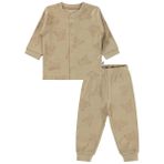Civil Baby Ayıcık Baskılı 6-18 Ay Pijama Takımı - Kahve 12-18 Ay