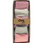 Civil Baby Basic 5'li Kutulu 6-12 Ay Bebek Kız Çorap Set Çok Renkli