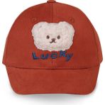 Civil Baby Bear Süzine Nakış 6-18 Ay Bebek Erkek Kep Şapka - Turuncu - Standart