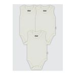 Civil Baby Bebek 3'lü Çıtçıtlı Badi 1-3 Yaş Beyaz
