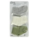 Civil Baby Bebek 3'lü Çorap Set 0-24 Ay Krem