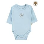 Civil Baby Bebek Organik Çıtçıtlı Badi 0-18 Ay Mavi