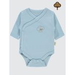 Civil Baby Bebek Organik Çıtçıtlı Badi 0-6 Ay Mavi 14330R009SS1|1