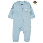Civil Baby Bebek Organik Patikli Tulum 0-6 Ay Mavi