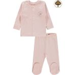 Civil Baby Bebek Organik Pijama Takımı 0-6 Ay Pembe - 0 - 1 Ay