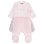 Civil Baby Bel Tüllü Patikli 1-9 Ay Tulum - Pembe 9-12 Ay