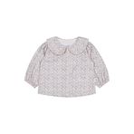 Civil Baby Çiçek Baskılı Bebek Gömleği, 18-24 AY, Çiçek Baskılı Gömlek, Buz Mavi, Kadın