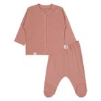 Civil Baby Düz 1-6 Ay Pijama Takımı - Pembe 6-9 Ay