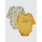 Civil Baby Erkek Bebek 2'li Çıtçıtlı Badi 3-18 Ay 14D17849824W1 Hardal 6-9 Ay