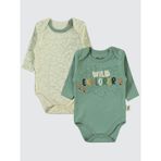Civil Baby Erkek Bebek 2'li Çıtçıtlı Badi 3-18 Ay 14D17851824W1 Çağla Yeşili 18-24 Ay