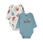 Civil Baby Erkek Bebek 2'li Çıtçıtlı Badi 3-18 Ay 14D17852324W1 Mavi 9-12 Ay