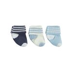 Civil Baby Erkek Bebek 3'lü Çorap Set 0-6 Ay Lacivert
