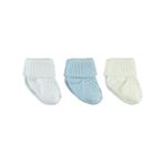 Civil Baby Erkek Bebek 3'lü Çorap Set 0-6 Ay Mavi