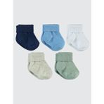 Civil Baby Erkek Bebek 5'li Çorap Set 6-12 Ay Mavi
