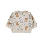 Civil Baby Erkek Bebek Ayıcık Desenli Sweatshirt 6-18 Ay Fil Dişi