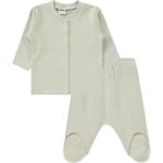 Civil Baby Erkek Bebek Pijama Takımı 1-6 Ay Taş Rengi - 6 - 9 Ay