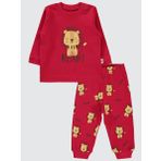 Civil Baby Erkek Bebek Pijama Takımı 6-18 Ay Kırmızı