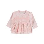 Civil Baby Fırfır Tüllü 1-9 Ay Pijama Takımı - Pudra 9-12 Ay